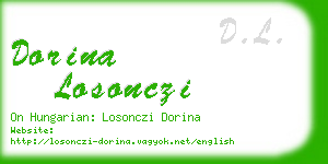 dorina losonczi business card